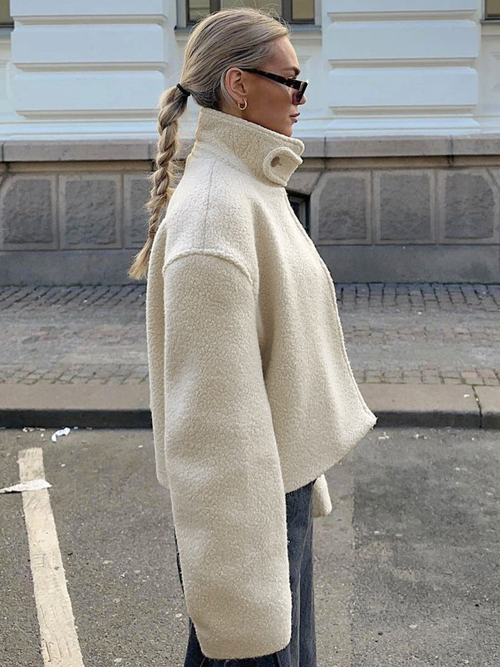 Kaida | Cozy Stand-Collar Fleece Jacked